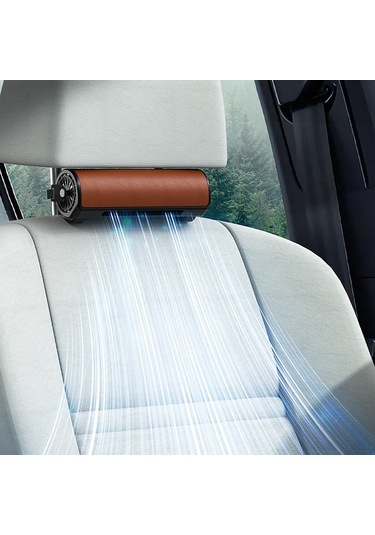 Hangfox Araba Koltuğu Usb Fanı - 3 Seviye Rüzgar Hızı, Bağımsız Anahtar, Ter Ve Sıcaklığı Azaltıcı, Cf01 Siyah