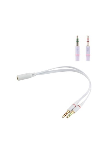 Mikrofonlu Kulaklık Notebook Laptop Bağlama Bağlantı Adaptörü