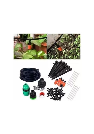 Zhltools 15 Metre Bağ Bahçe Damla Sulama Borusu Sulama Hortumu Seti