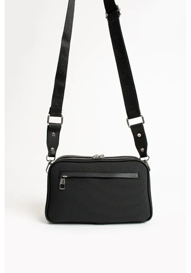 Just Polo Kadın Günlük Kullanıma Uygun Lakoste Ayarlanabilir Askılı Lüks Omuz Çantası Shoulder Bag Siyah