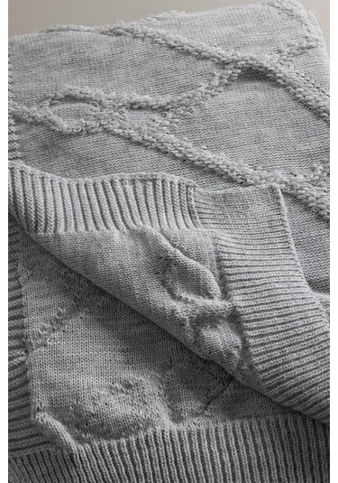 Espuma De Mar Gri Tek Kişilik Battaniye 160x220 37131 Gri