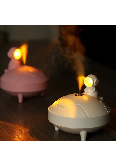 Agoodshop Romantik Gün Batımı Lambası Ve Kablosuz Hava Nemlendirici Beyaz