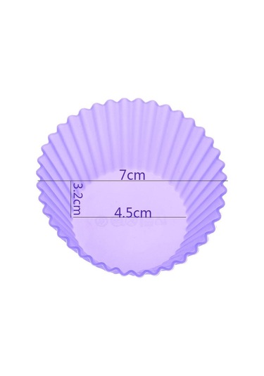 12 Adet Silikon Gıda Muffin Bardak Kek Kalıbı Çikolata Şeker Kalıpları Bakeware Pişirme Yuvarlak