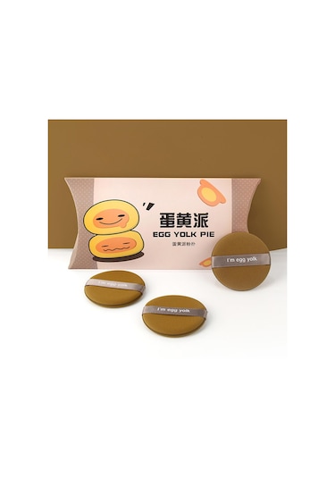 Suntek 7 Pufları, Makeup Puff Aleti Çantalı-kahverengi