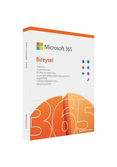 Microsoft 365 Bireysel Türkçe QQ2-01451 Kutu1 Yıl