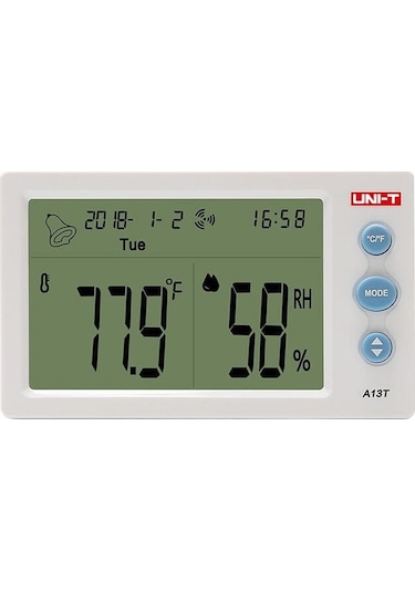 Uni-T A13T  Dijital Saatli Sıcaklık Ve Nem Ölçer
