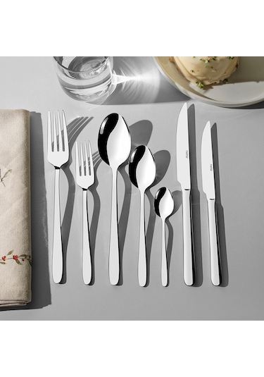 Nehir Sultan Sade 12 Kişilik 84 Parça Çatal Kaşık Bıçak Takımı