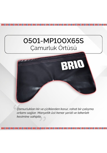 Brio Çamurluk Örtüsü Mıknatıslı 100x65 Cm Siyah