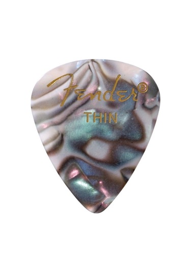 Fender 351 Premium Celluloid Picks Abalone - Thin - 1 Adet Pena