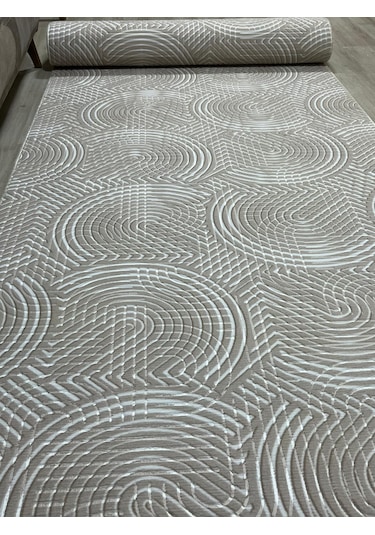 Arbese Vizon Kaymaz Tabanlı Kesme Yolluk Kabartmalı Koridor Mutfak Salon Halısı