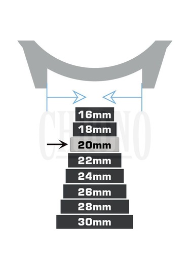 20mm Lacivert Floter Hakiki Deri Saat Kordonu Kayış Chr66220