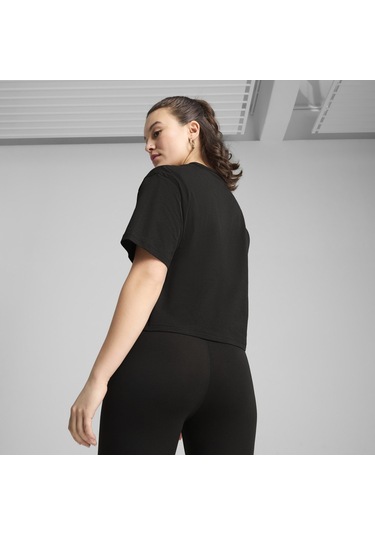 Puma Class Relaxed Crop Tee Siyah Siyah