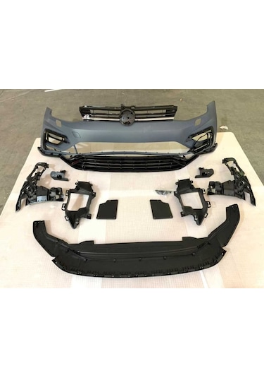 VW Golf 7.5 R Ön Tampon, R ÖN BODYKİT FULL SET + PANJUR, 2018 202