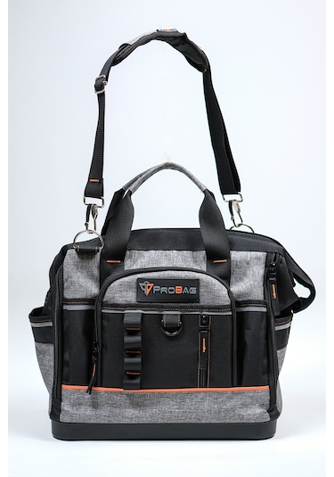 Profesyonel Tel Destekli Tam Açılır Su Geçirmez 31 Bölmeli Plastik Tabanlı Alet Takım Çantası