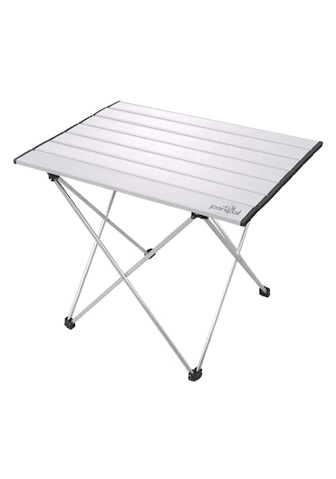 Panipal Alüminyum, Katlanabilir Kamp Ve Piknik Masası, Taşıma Çantalı S Gri