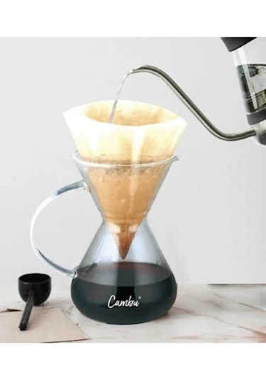 Borosilikat Cam Kahve Demleyici Dripper Kahve Demleme Caraf 700ml