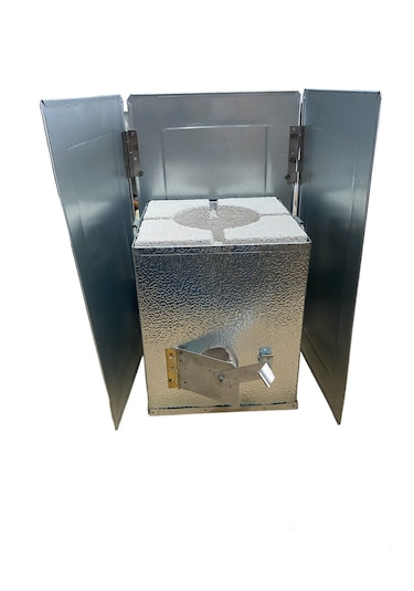 Mobilreyon Rüzgarlık Katlanabilir 3 Kanatlı Rüzgar Kesici 25-40cm Gümüş