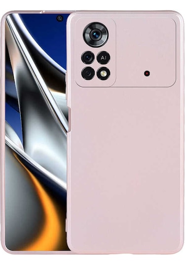 Xiaomi Poco M4 Pro 4g Kılıf Zore Premier Silikon Kapak Rose Gold
