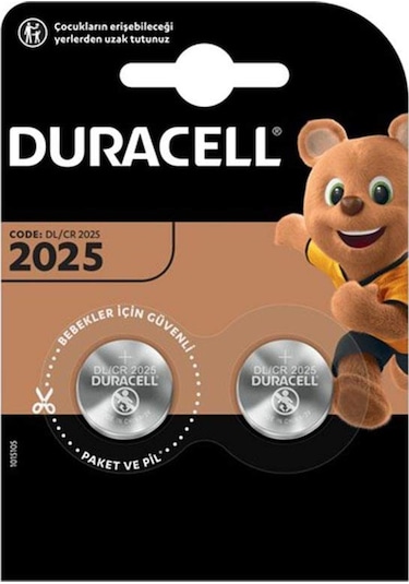 DURACELL CR2025 LİTYUM PİL 2Lİ PAKET