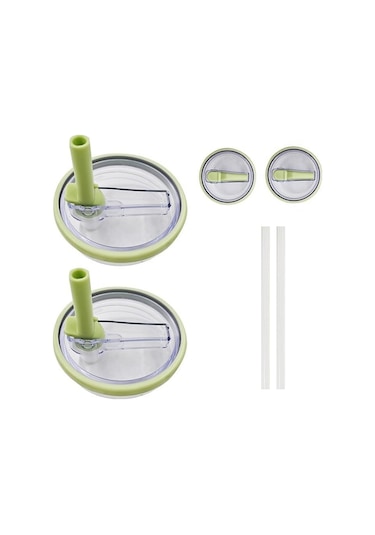 Stanley 40oz Adventure Quencher Şeffaf Hasır Kapak Yedek Parçaları İçin, Özellikler: 4 Adet / Takım Yeşil