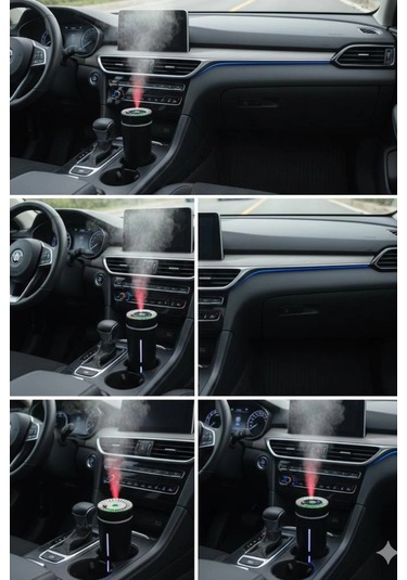 Blackbird Kt-h10 Siyah Oto İçi Hava Nemlendirici Tavan Yıdız Işıklı Buhar Koku Makinası