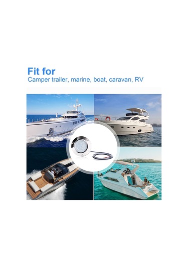 Gemi / Yat 10-30v 90leds Suya Dayanıklı Paslanmaz Çelik Sualtı Işığı Kırmızı Işık