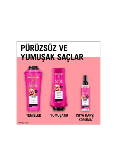 Schwarzkopf Gliss Supreme Length Saç Bakım Kremi 360 Ml 4015100815191-190