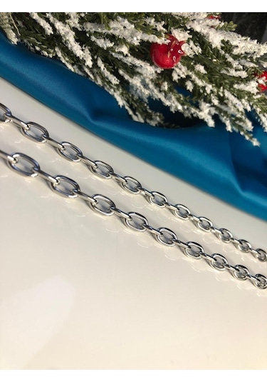 Vog Erkek Çelik Kolye - 6mm Köşeli Force Şık Tasarım Sevgiliye Eşe Babaya Arkadaşa Çelik Kolye