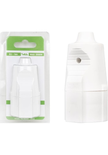 Vea Ve-b222w A Class Blisterli Topraklı Dişi Fiş Made In Malaysıa