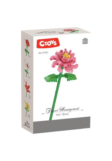 Ctoys Flower Arrangement Mini Blok Camellia - Ctoy-749