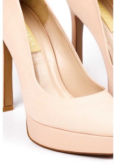 Bestello Neolit Taban Ince Topuklu 281-2040-23y Kadın Ayakkabı Bej