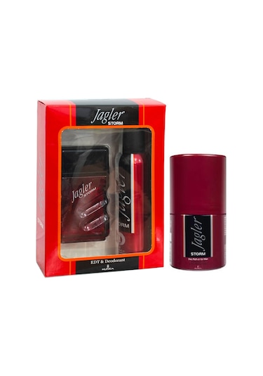 Jagler Storm Erkek Parfüm EDT 90 ML + Deodorant 150 ML + Deo Roll-on