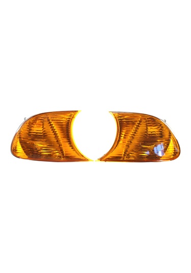 Symbee Bmw 3 Serisi E46 1998-2001 İçin Sarı Lensli Plastik Köşe Far Seti - Sol & Sağ Yedek Parça