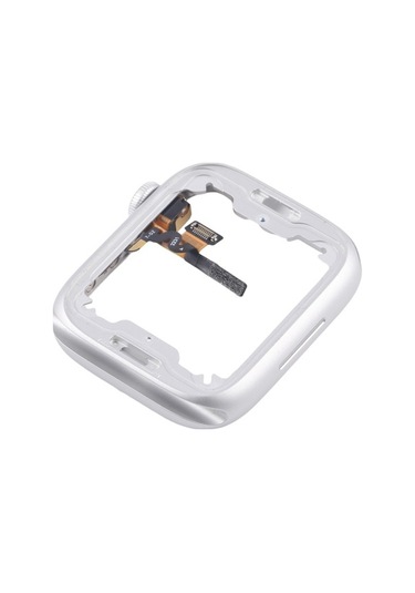 Tongxida 45mm Alüminyum Serisi 8/9 iOs Uyumlu Watch Çerçeve Taç Döndürme Flex Kablo Gümüş