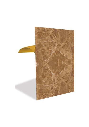 Tink Kendinden Yapışkanlı Açık Kahve Mermer Desenli Pvc Panel 41x62 Cm