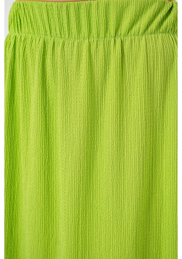 1886 Uzun Örme Etek - E.yeşil Yeşil
