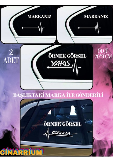 Fiat Brava İçin Lüks Aksesuar Oto Ritim Kaliteli Sticker 2 Adet 20 9 Cm