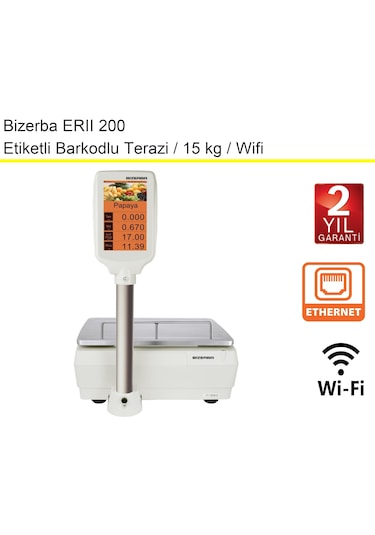 Bizerba Erıı 200 Etiketli Barkodlu Terazi 15 Kg