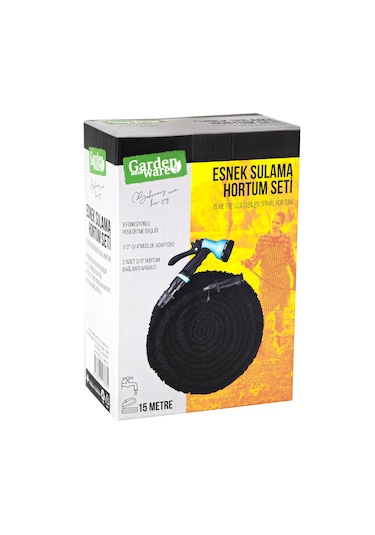 Garden With Ware Esnek Sulama Hortum Seti - 15 Metre