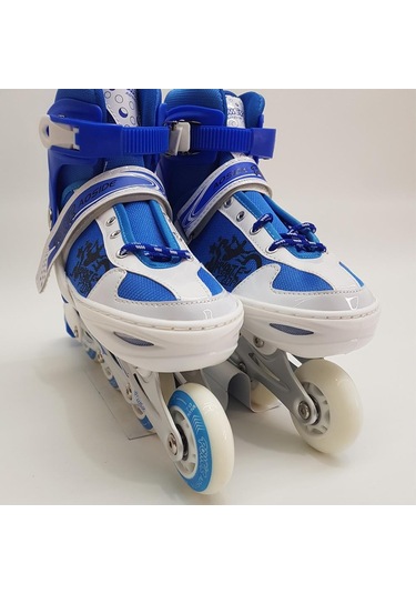 Kelebekoyuncak 2İn1 Ayarlanabilir Işıklı Mavi Paten (34-37) Mavi