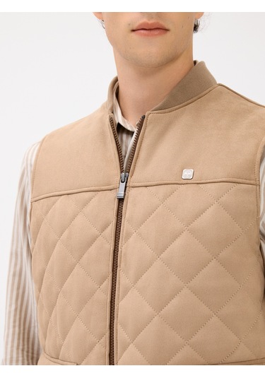 Karaca Erkek Deri Yelek-vizon 114328003-16-52 119192 VİZON