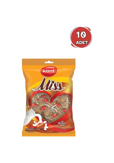 Kent Misbon Sütlü Bayram Şekeri 375 Gr 10 Adet