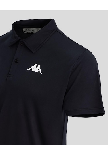 Kappa Kombat Poly Polo Erkek Siyah Regular Fit Polo Yaka Tişört 3