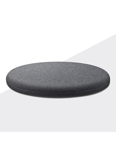 Homyl Yuvarlak Koltuk Pedi Tabure Minderi Yumuşak Koyu Gri 30cm