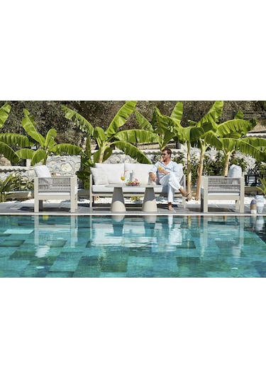 Toscana Bahçe Balkon Oturma Grubu 3+1+1+seramik Sehpa