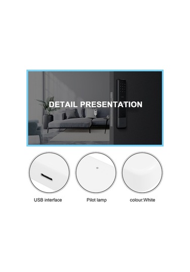 Createtech Bluetooth Wifi Parmak İzi Kilidi Köprü Ttlock Uygulama Kontrollü Ağ Geçidi Hub