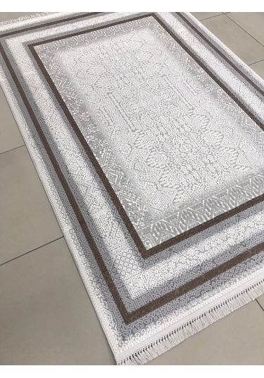 Padişah Halı Santo 77771 070 Serisi Akrilik Salon Oturma Yatak Odası Halısı Kahve