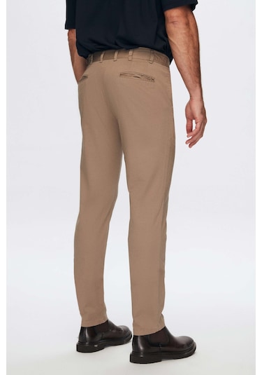Twn Slim Fit Vizon Armürlü Chino Pantolon 3ecc3ph013451 Vizon
