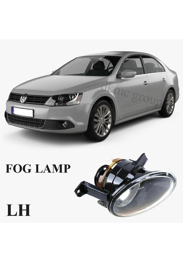 Jetta 2011-2014 Model Arası Uyumlu Sol Sürücü Tarafı Ön Sis Farı Lambası