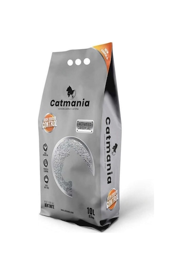 Catmania Aktif Karbonlu Kedi Kumu Carbon Grey 10 Lt